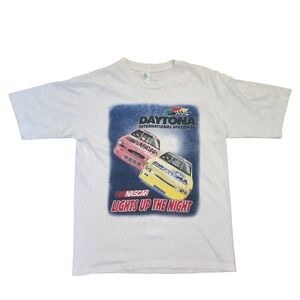 Vintage NASCAR Daytona 50th Anniversary 1998 Lights Up the Night T-Shirt M
